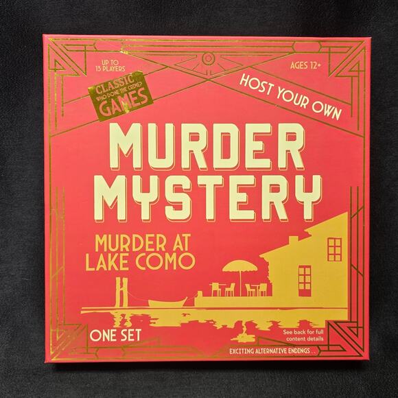 Host Your Own Murder Mystery Game Lake Como & Space Station Sets - Picture 2 of 6